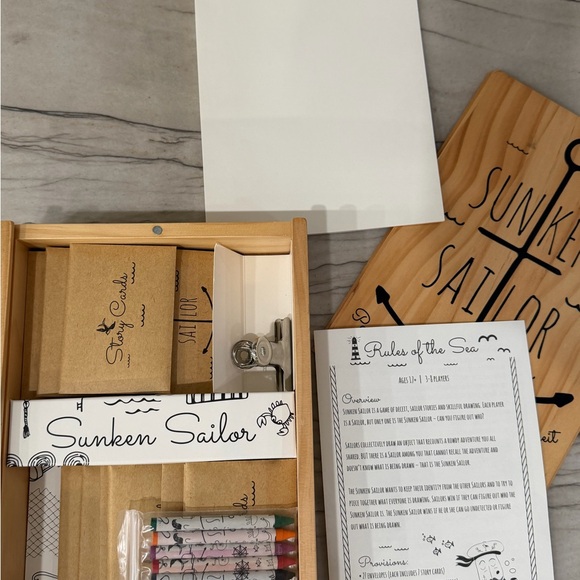 ⚓ Sunken Sailor Party Game | Nautical Drawing & Deception Game | Complete Set ⚓ - Picture 2 of 2